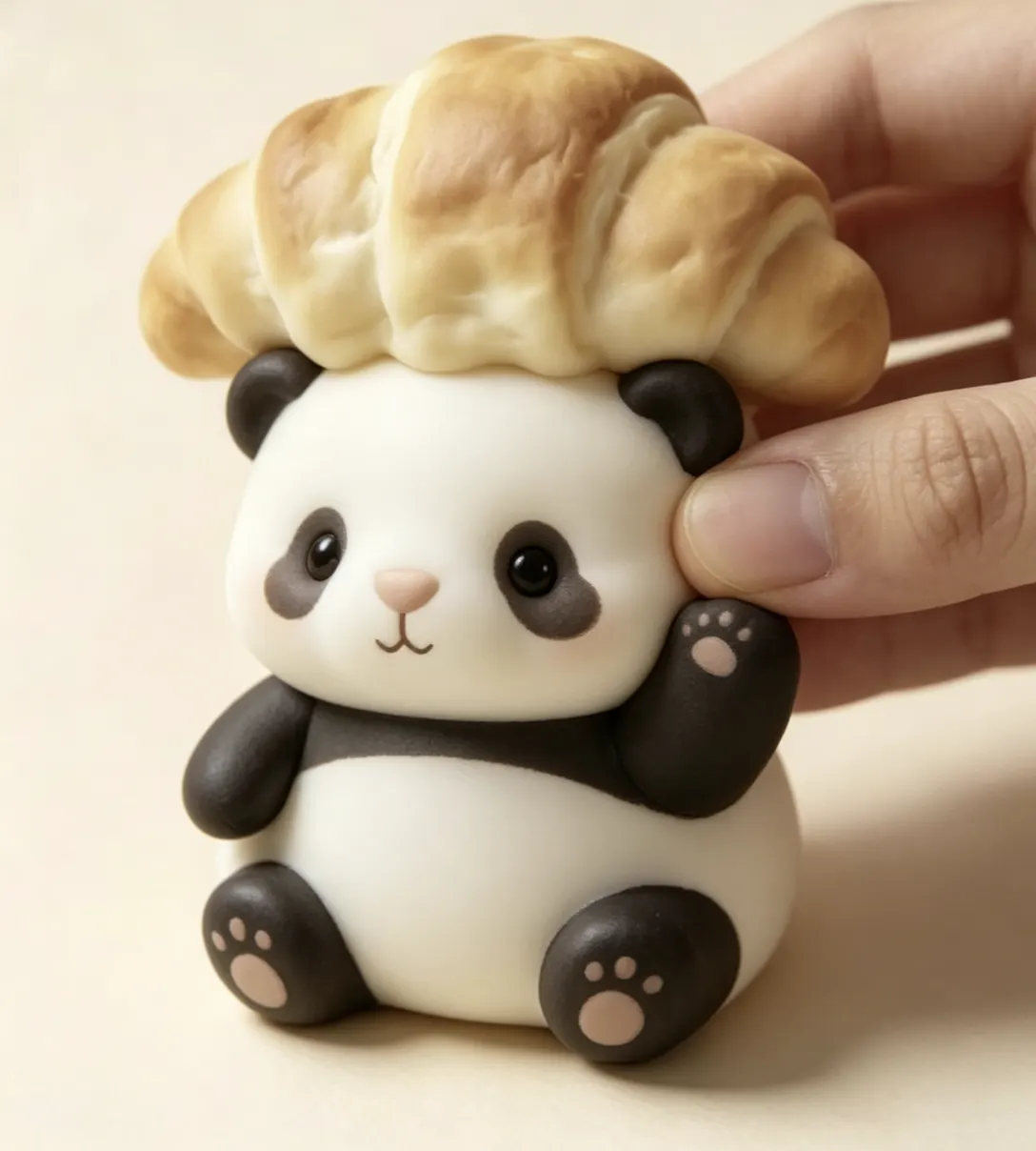 Toast Panda Squish Toy