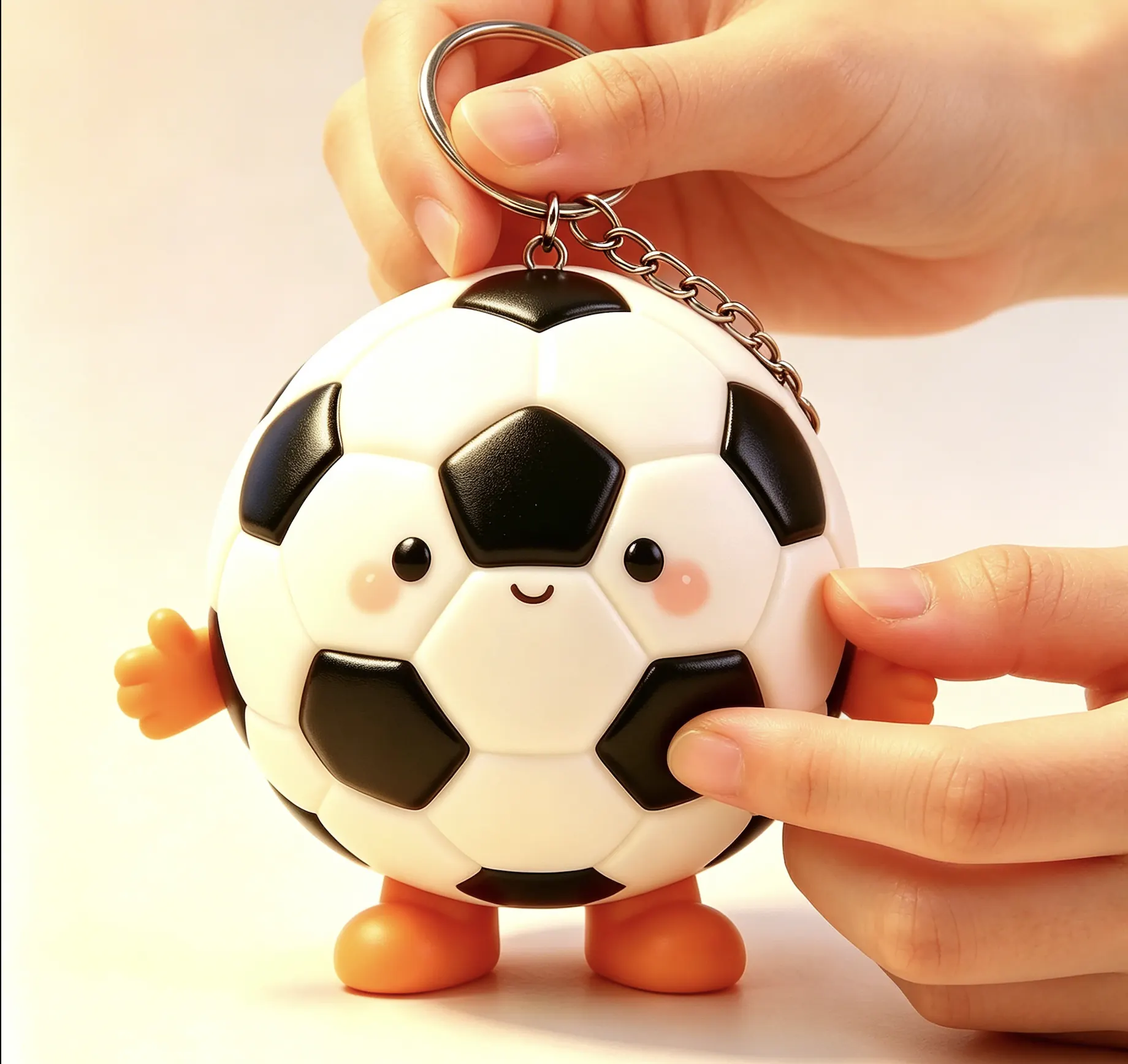 Soccer Ball Keychain